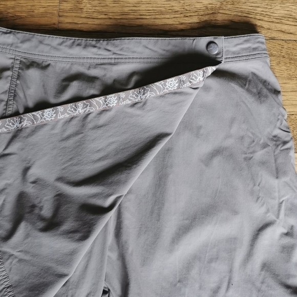 𝅺LL Bean Skort Grey Adjustable Waist Plus 16 - Picture 5 of 9